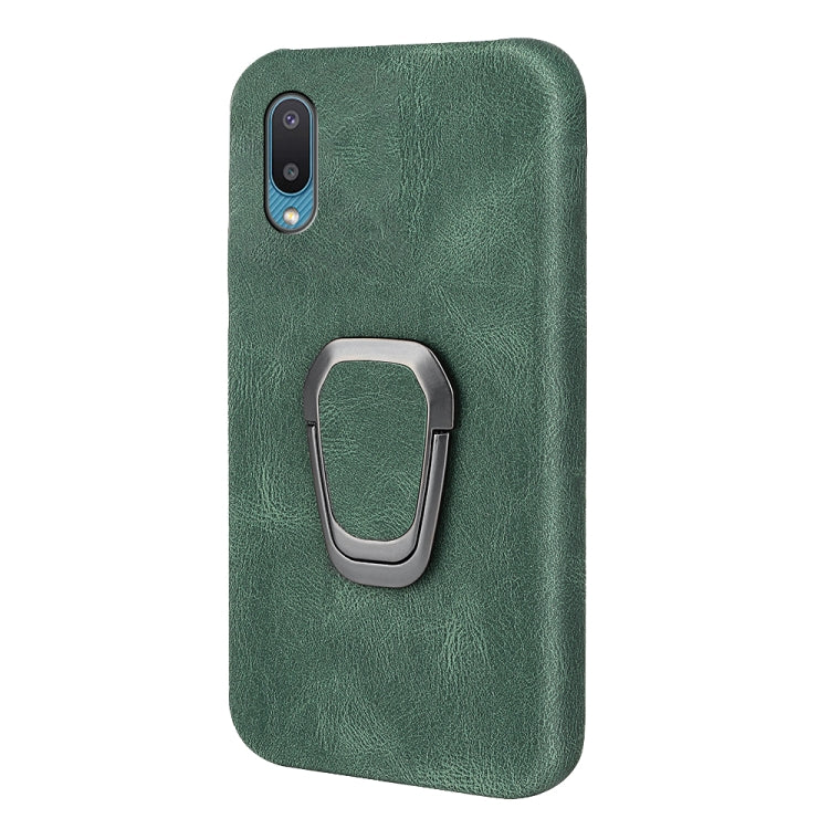 Ring Holder PU Phone Case For Samsung Galaxy A02 / M02