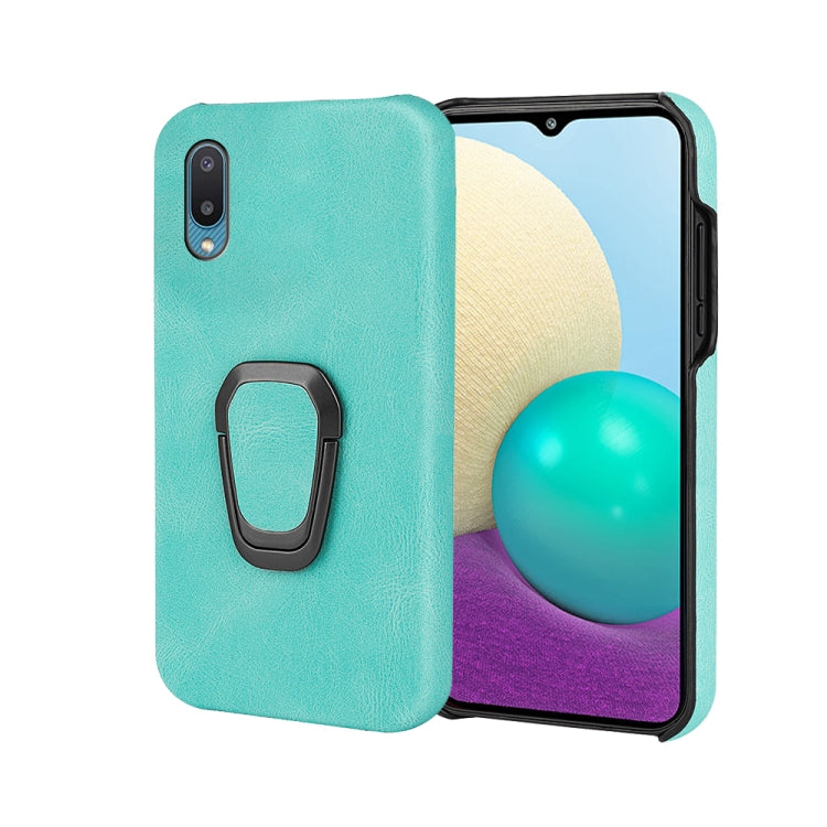 Ring Holder PU Phone Case For Samsung Galaxy A02 / M02