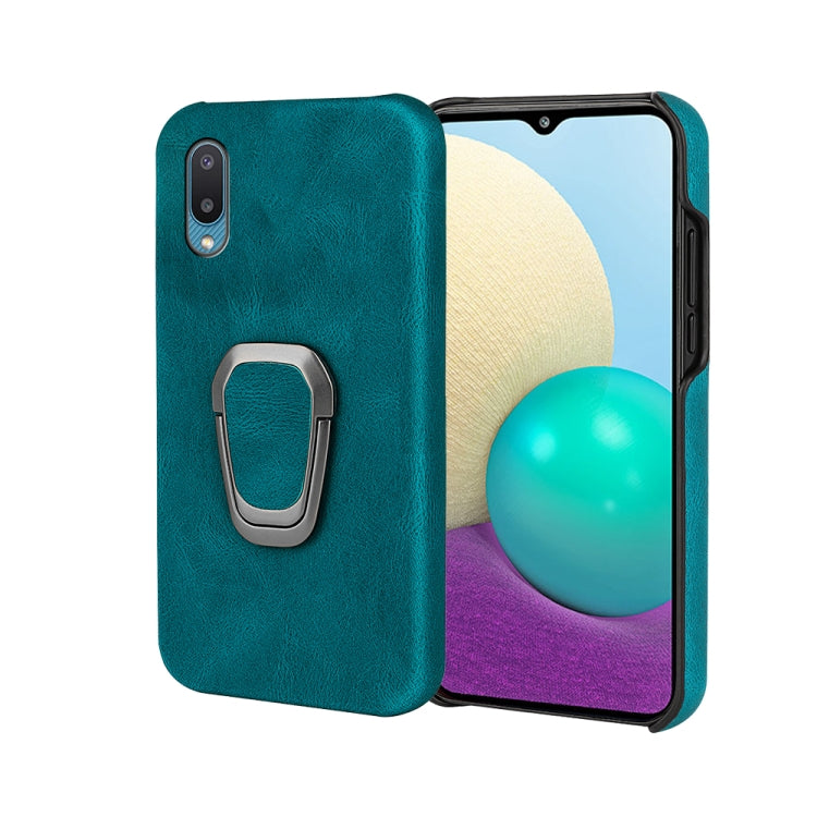 Ring Holder PU Phone Case For Samsung Galaxy A02 / M02