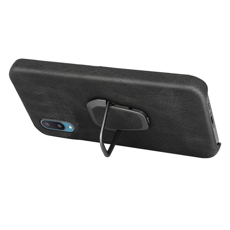 Ring Holder PU Phone Case For Samsung Galaxy A02 / M02