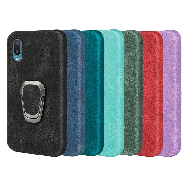 Ring Holder PU Phone Case For Samsung Galaxy A02 / M02