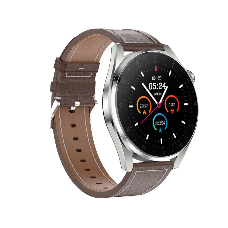 T3 IP68 1.36 inch Leather Watchband Color Screen Smart Watch