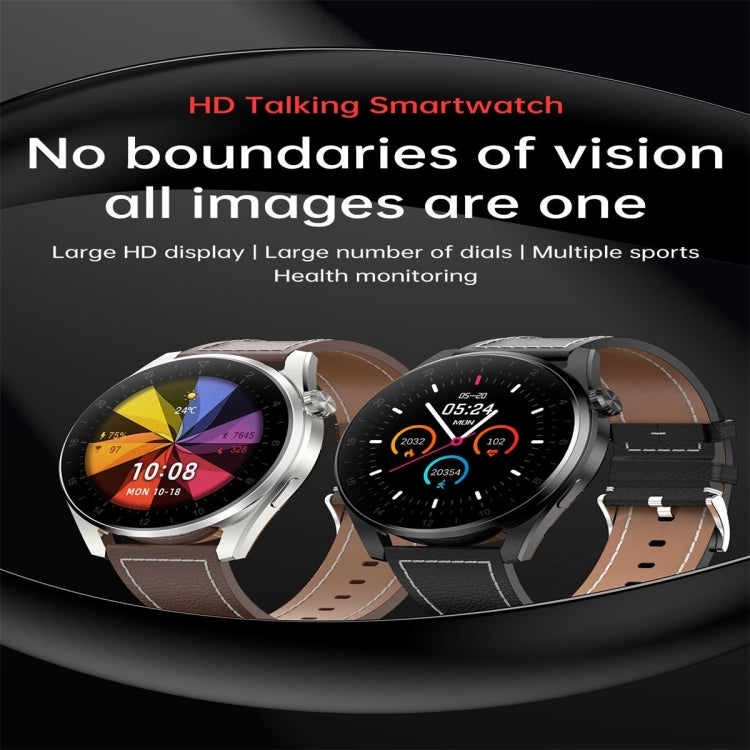T3 IP68 1.36 inch Leather Watchband Color Screen Smart Watch