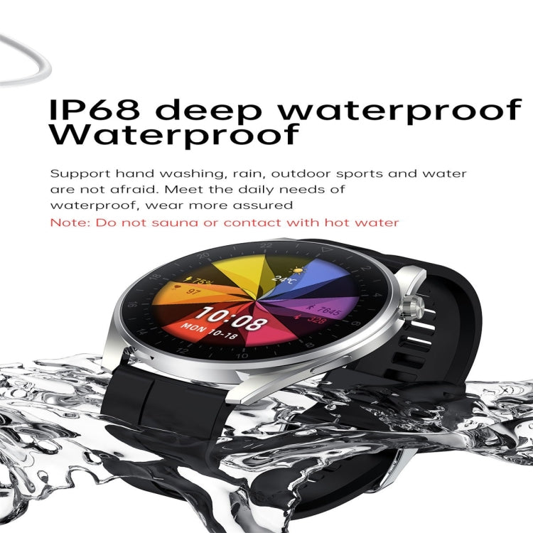 T3 IP68 1.36 inch Silicone Watchband Color Screen Smart Watch