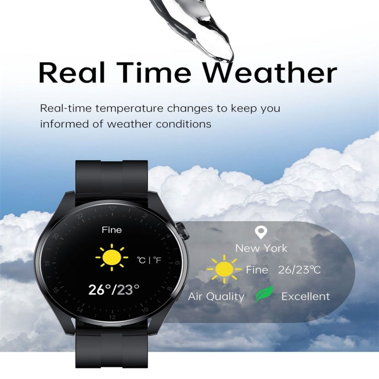 T3 IP68 1.36 inch Silicone Watchband Color Screen Smart Watch