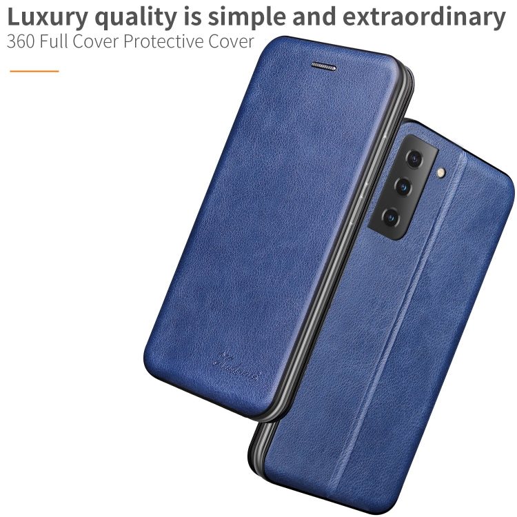 For Samsung Galaxy S22 5G  Retro Texture Magnetic Leather Case