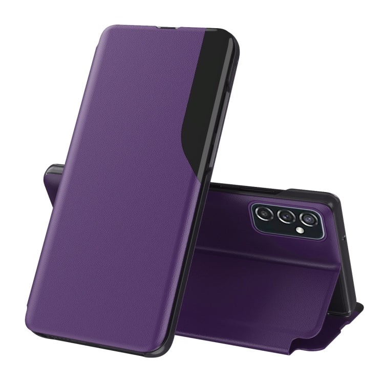 For Samsung Galaxy A73 5G Attraction Flip Holder Leather Phone Case