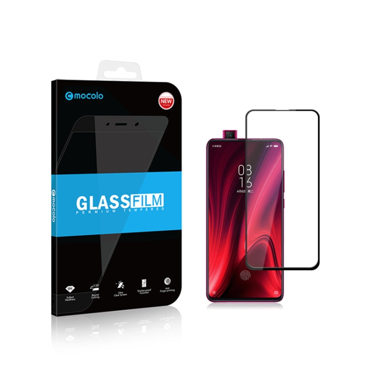 2pcs mocolo 0.33mm 9H 2.5D Full Glue Tempered Glass Film for Redmi K20 pro