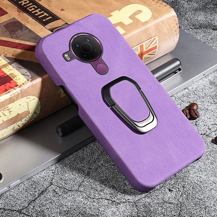 For Nokia 5.4 Ring Holder PU Phone Case