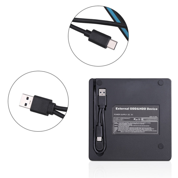 Type-C Portable External CD Burner Optical Drive