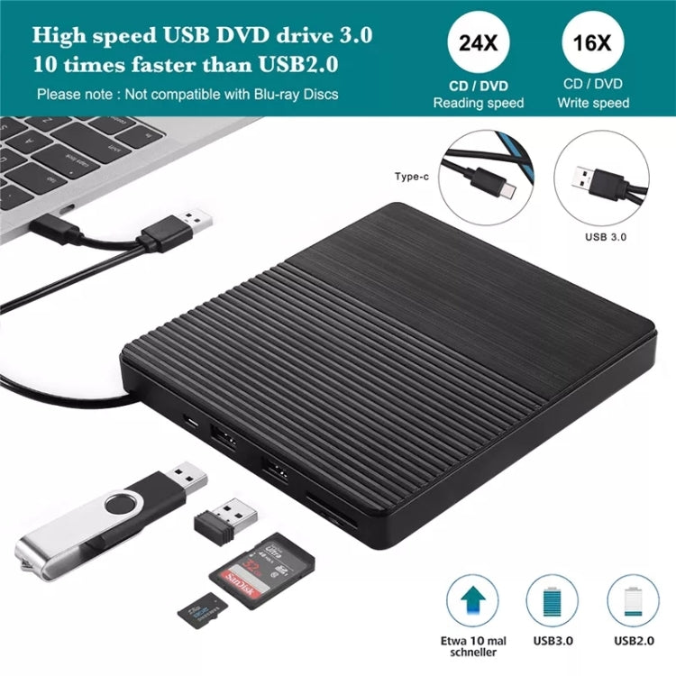 Type-C Portable External CD Burner Optical Drive
