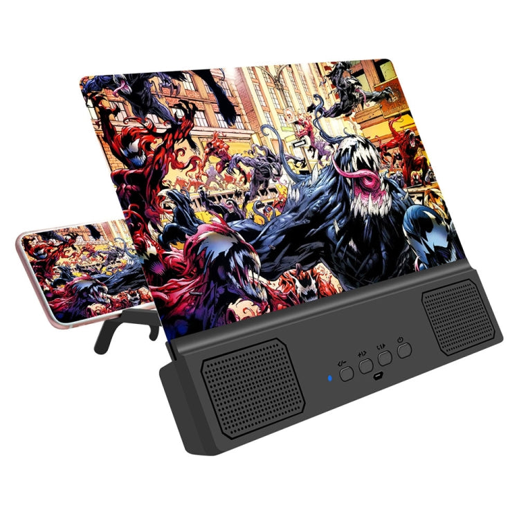 L13 14 inch Screen Magnifier Mobile Phone Desk Stand with Bluetooth Speaker