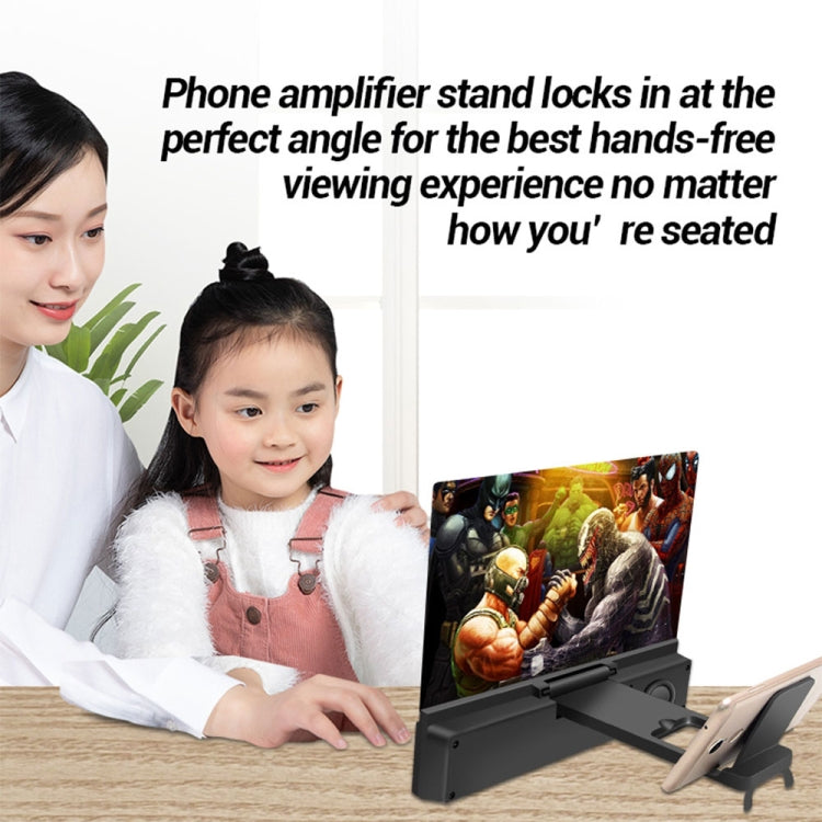L13 14 inch Screen Magnifier Mobile Phone Desk Stand with Bluetooth Speaker