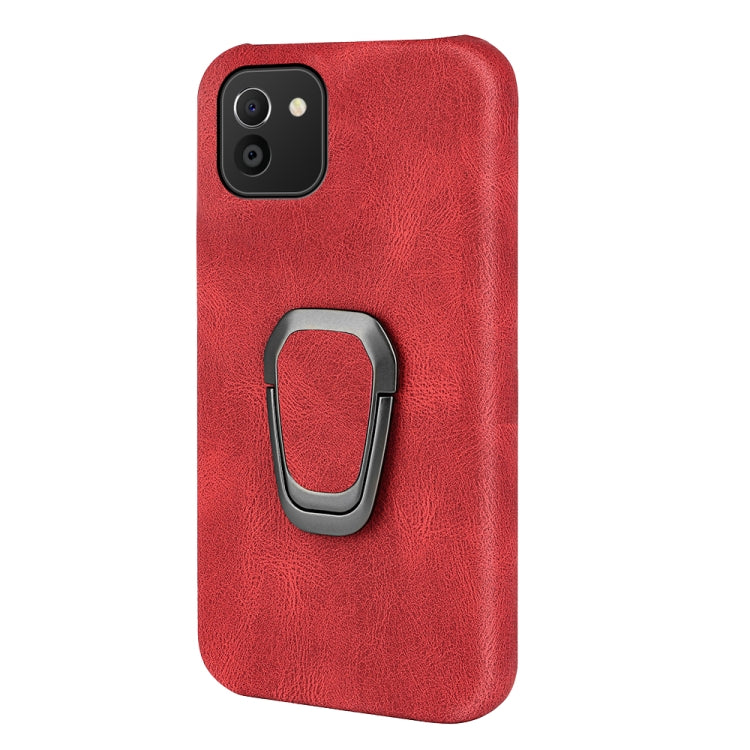 Ring Holder PU Phone Case For Samsung Galaxy A03 164mm