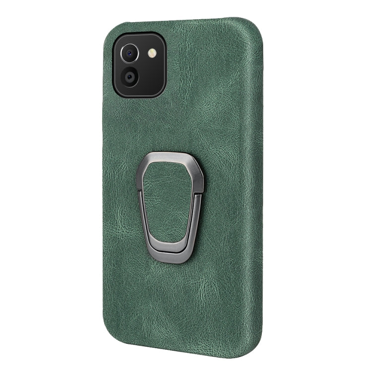 Ring Holder PU Phone Case For Samsung Galaxy A03 164mm