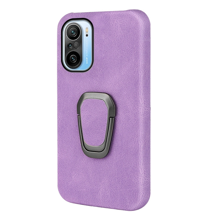 Ring Holder PU Phone Case For Xiaomi Redmi K40 / K40 Pro / K40 Pro+ / Poco F3 / Mi 11i / Mi 11X Pro / Mi 11X