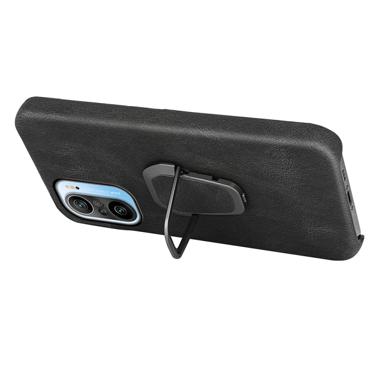 Ring Holder PU Phone Case For Xiaomi Redmi K40 / K40 Pro / K40 Pro+ / Poco F3 / Mi 11i / Mi 11X Pro / Mi 11X