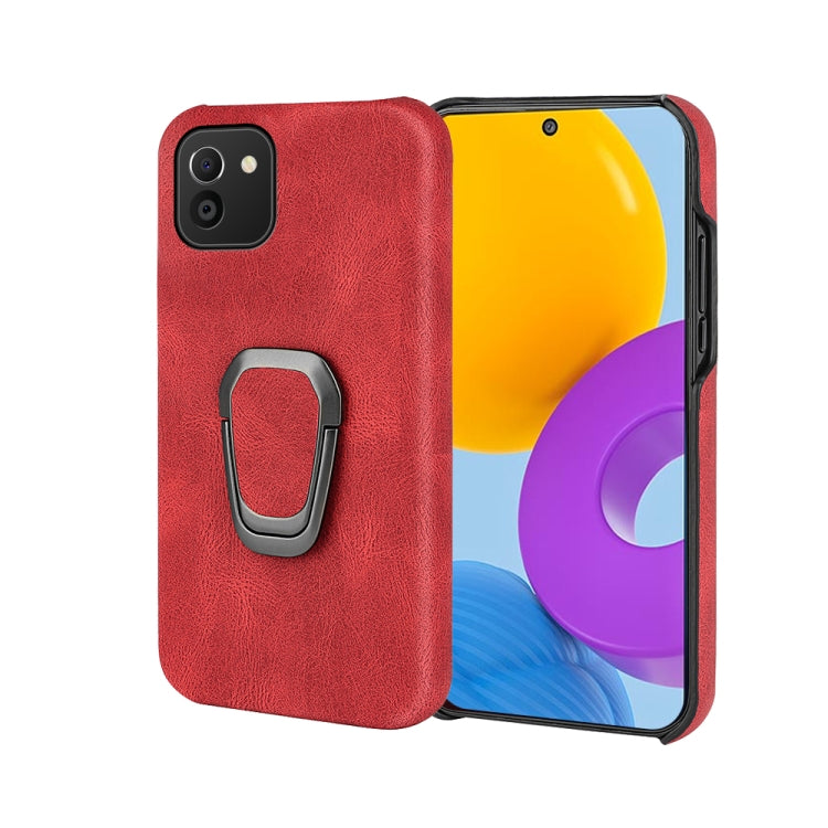 Ring Holder PU Phone Case For Samsung Galaxy A03 166mm