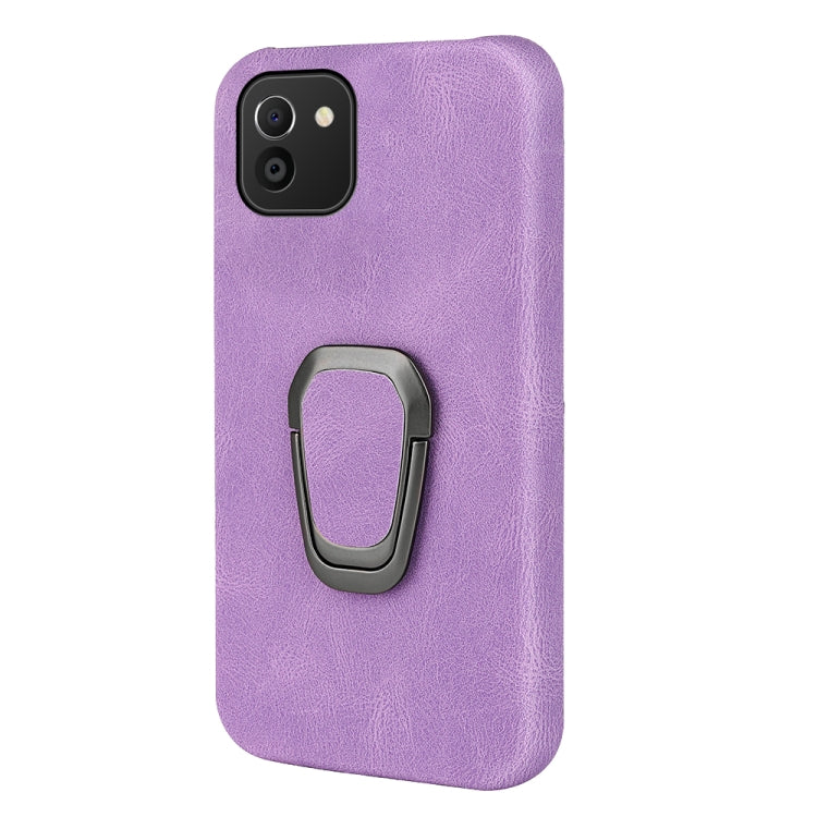 Ring Holder PU Phone Case For Samsung Galaxy A03 166mm