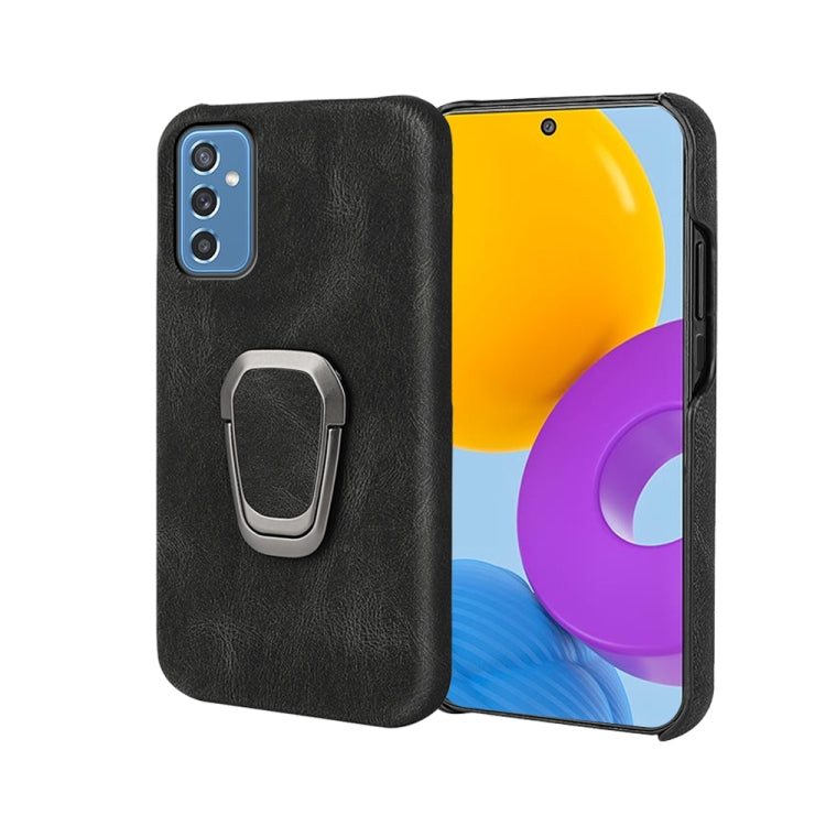 Ring Holder PU Phone Case For Samsung Galaxy M52 5G