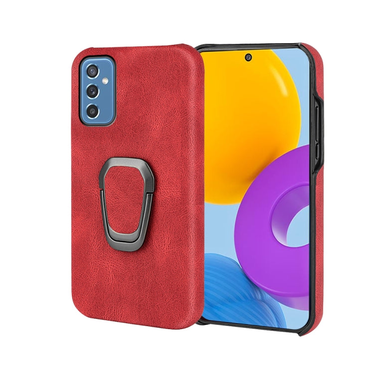 Ring Holder PU Phone Case For Samsung Galaxy M52 5G