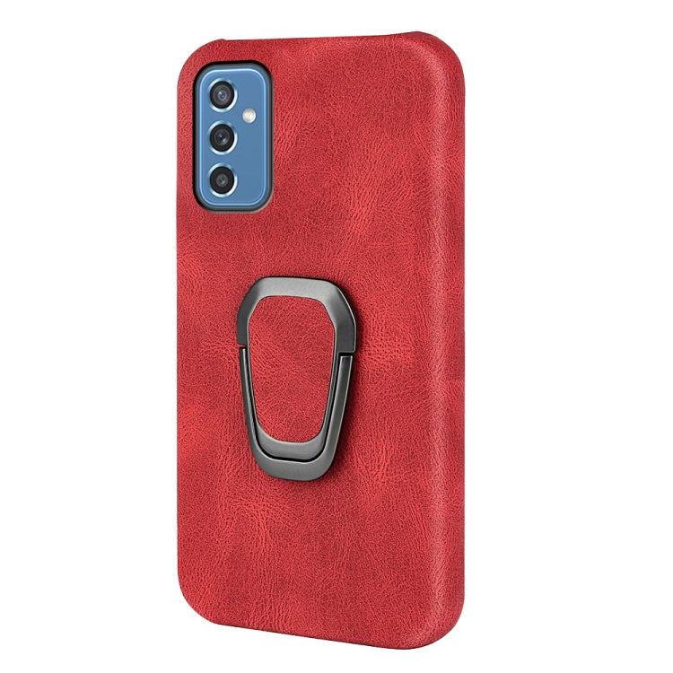 Ring Holder PU Phone Case For Samsung Galaxy M52 5G