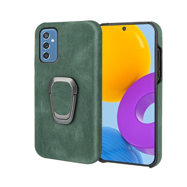 Ring Holder PU Phone Case For Samsung Galaxy M52 5G