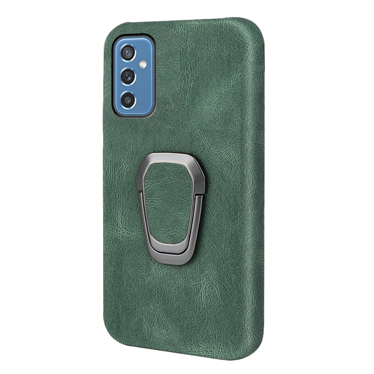 Ring Holder PU Phone Case For Samsung Galaxy M52 5G