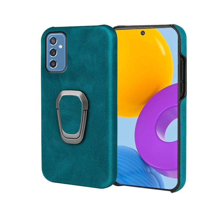 Ring Holder PU Phone Case For Samsung Galaxy M52 5G