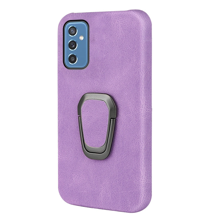 Ring Holder PU Phone Case For Samsung Galaxy M52 5G