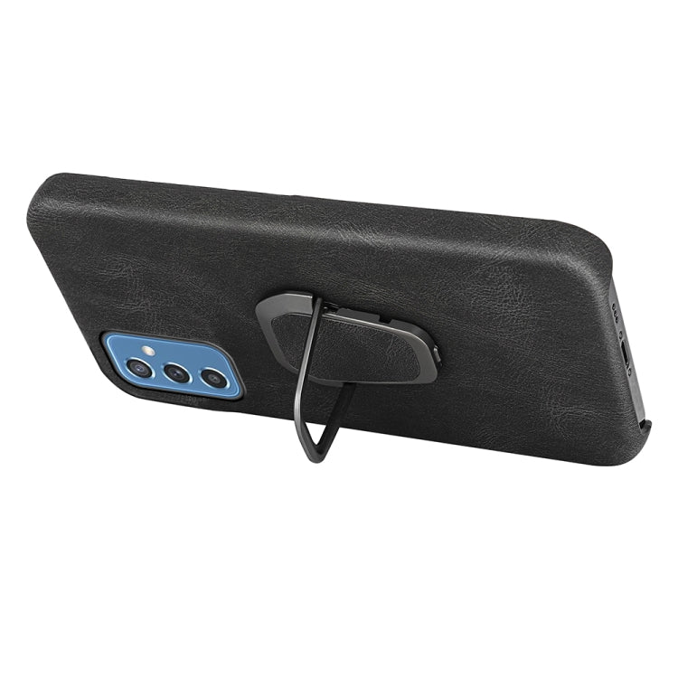 Ring Holder PU Phone Case For Samsung Galaxy M52 5G