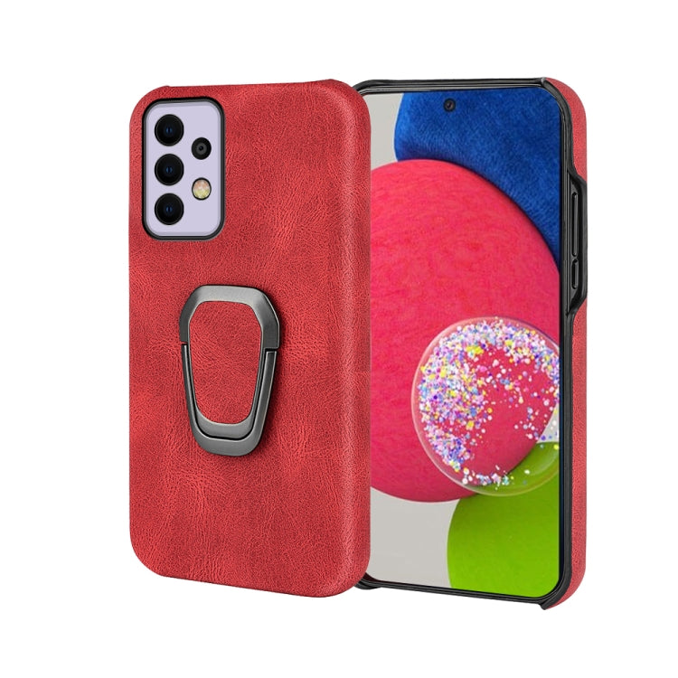 Ring Holder PU Phone Case For Samsung Galaxy A33 5G