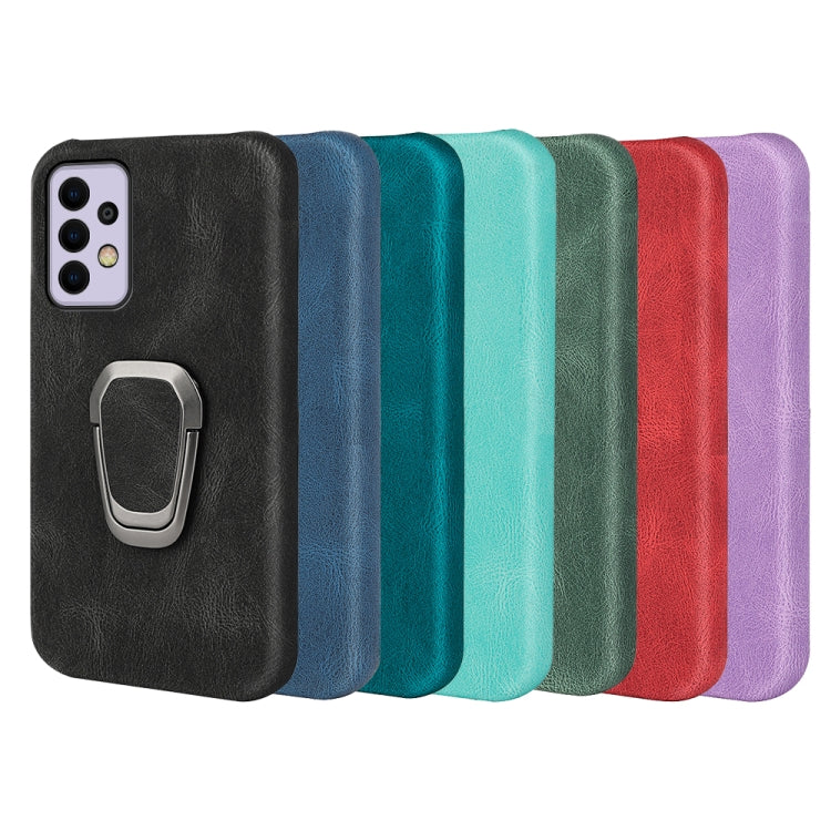 Ring Holder PU Phone Case For Samsung Galaxy A33 5G