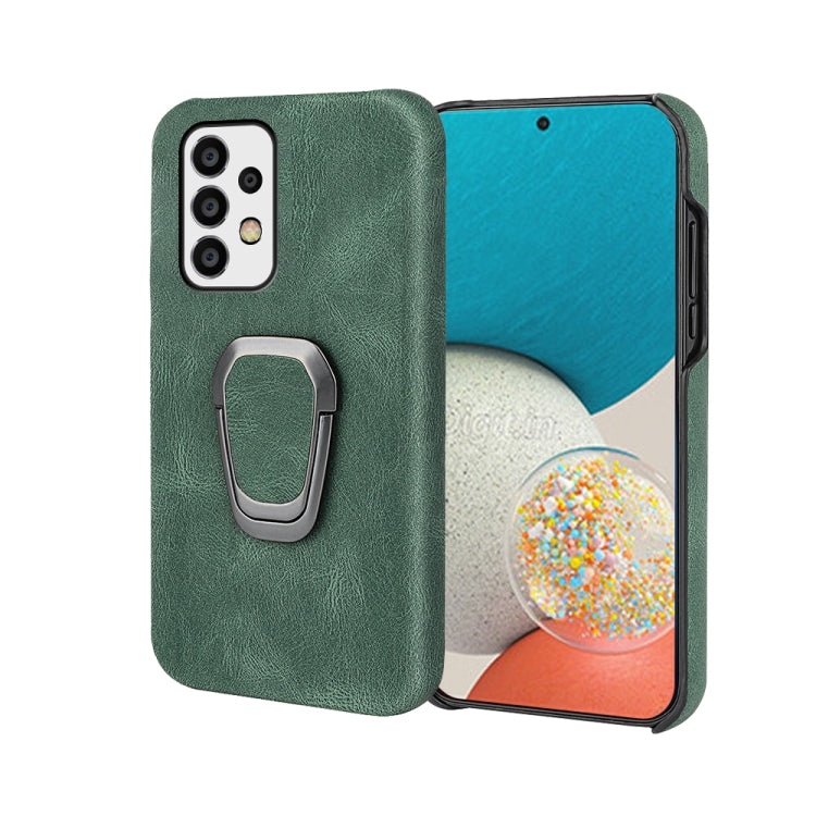 Ring Holder PU Phone Case For Samsung Galaxy A52 5G / 4G