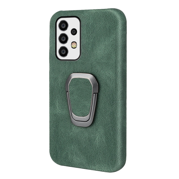 Ring Holder PU Phone Case For Samsung Galaxy A52 5G / 4G