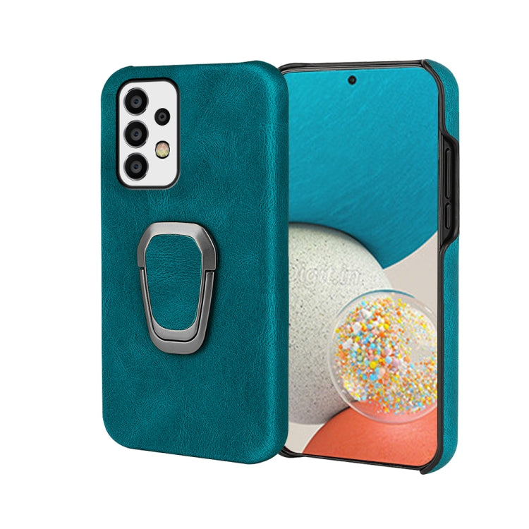 Ring Holder PU Phone Case For Samsung Galaxy A52 5G / 4G