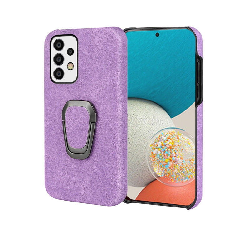 Ring Holder PU Phone Case For Samsung Galaxy A52 5G / 4G