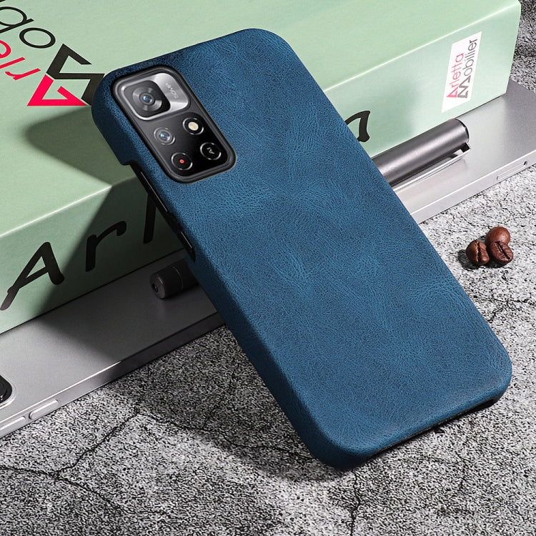 Ring Holder PU Phone Case For Xiaomi Redmi Note 11 4G