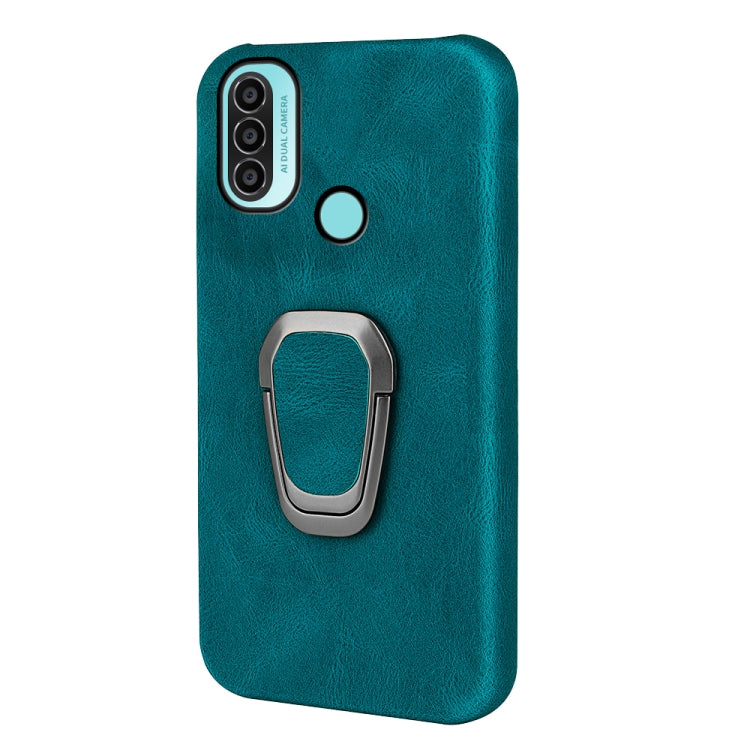 For Motorola Moto E20 / E30 / E40 Ring Holder PU Phone Case