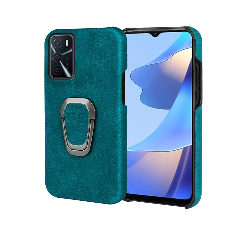 Ring Holder PU Phone Case For OPPO A16 / A16S / A54S