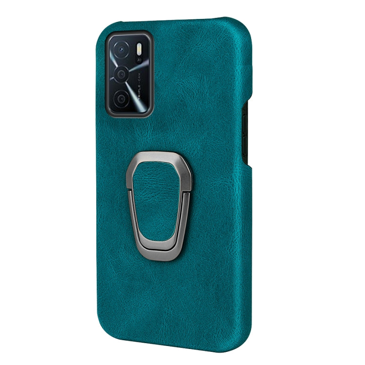 Ring Holder PU Phone Case For OPPO A16 / A16S / A54S