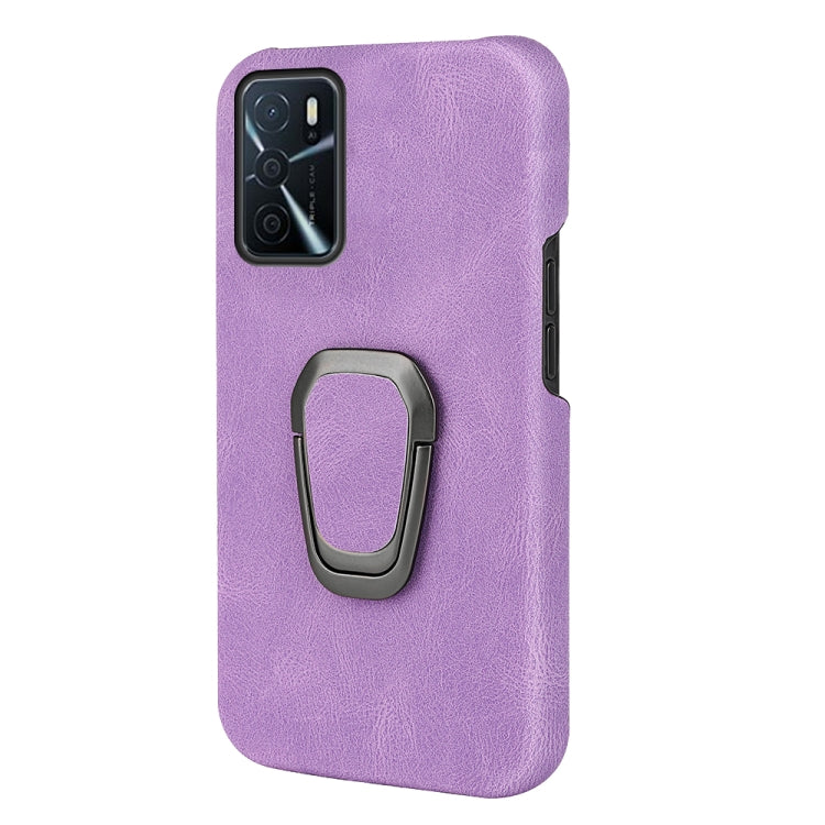 Ring Holder PU Phone Case For OPPO A16 / A16S / A54S