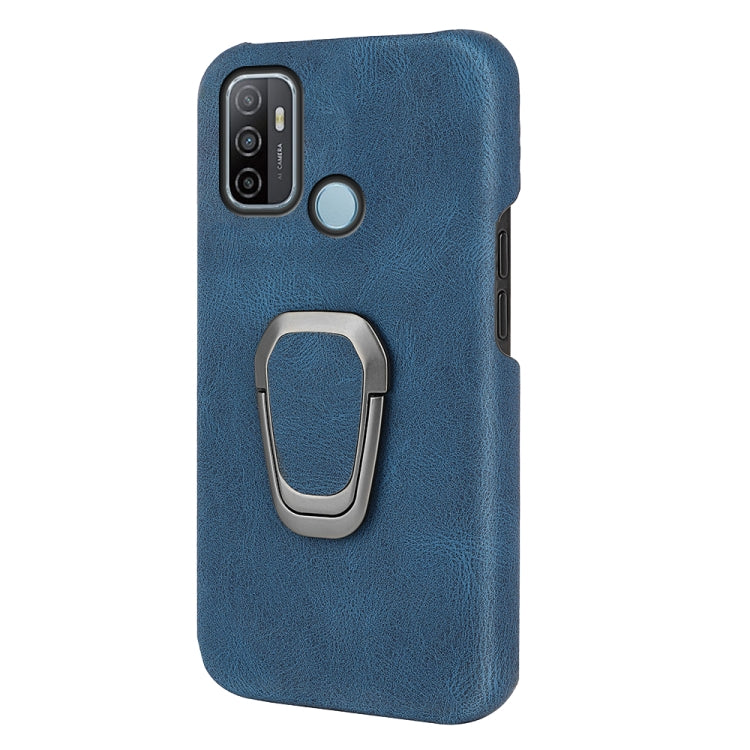 Ring Holder PU Phone Case For OPPO A53 2020 / A32 2020