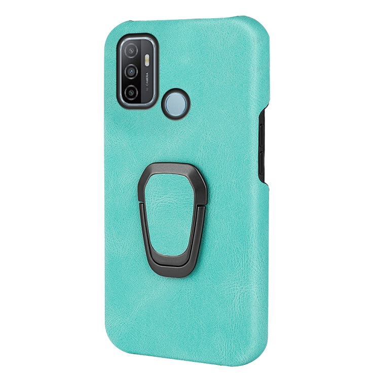 Ring Holder PU Phone Case For OPPO A53 2020 / A32 2020