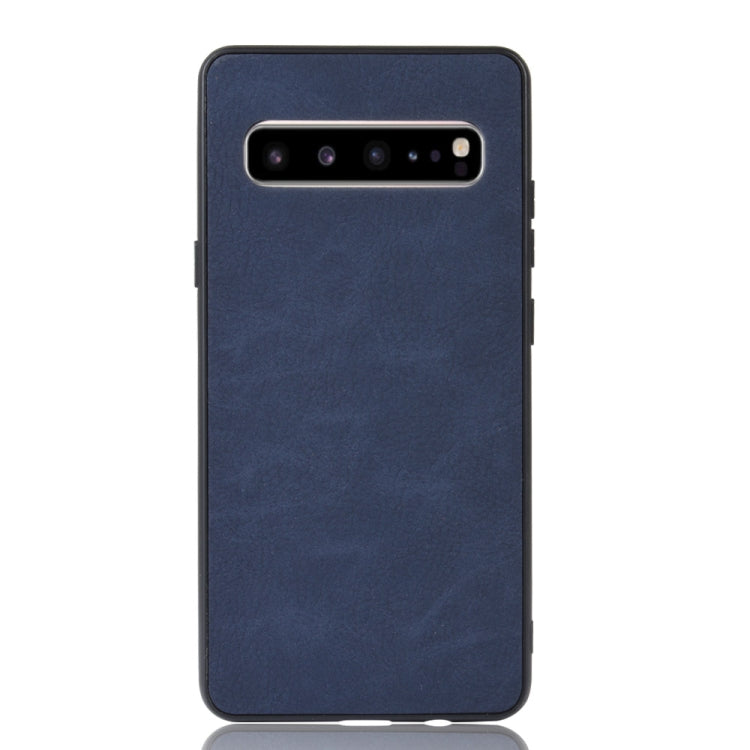 Shockproof Sheep Skin PC + PU + TPU Case for Samsung Galaxy S10 5G(Blue)