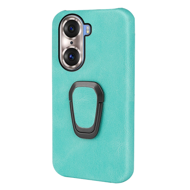Ring Holder PU Phone Case For Honor 60 Pro