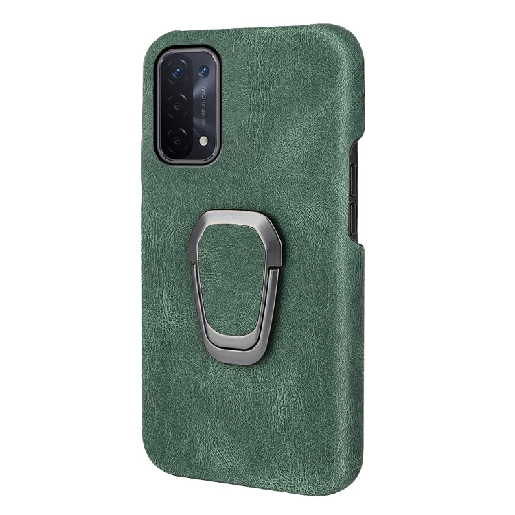 Ring Holder PU Phone Case For OPPO A54 5G / A93 5G / A74 5G