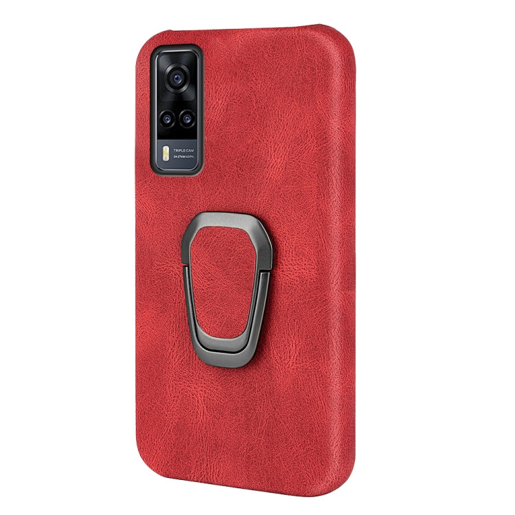 Ring Holder PU Phone Case For vivo Y31/ Y51 2020 India
