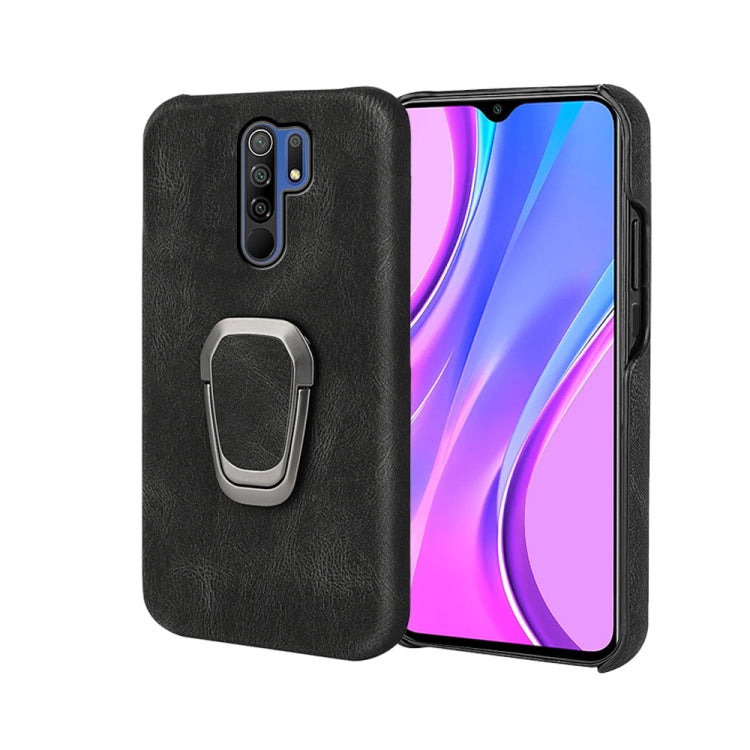Ring Holder PU Phone Case For Xiaomi Redmi 9 / Redmi 9 Prime / Poco M2