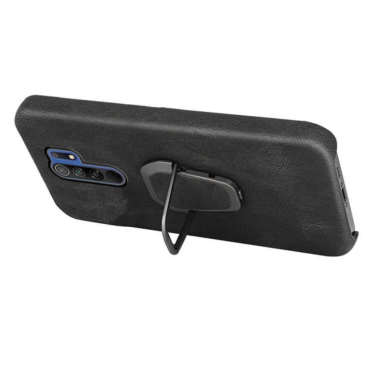 Ring Holder PU Phone Case For Xiaomi Redmi 9 / Redmi 9 Prime / Poco M2